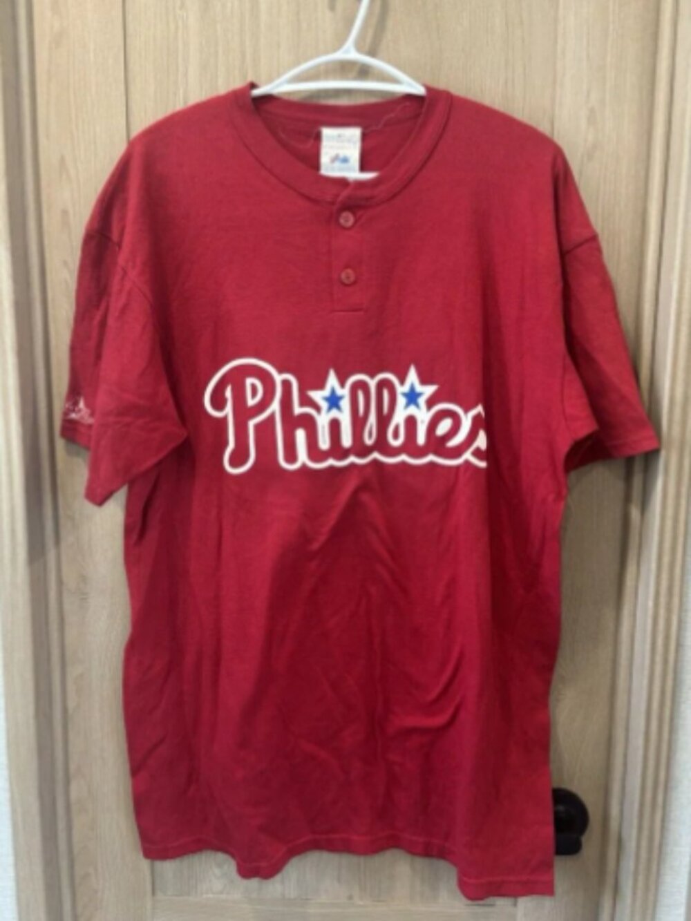 Vintage 80s 90s Majestic Philadelphia Phillies MLB Jim Bunning Jersey Shirt